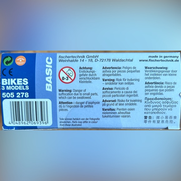 Fischertechnik Basic Bikes 3 Models Building Kit. Made in Germany. - Picture 3 of 4